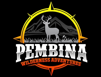 Pembina Wilderness Adventures logo design by AamirKhan