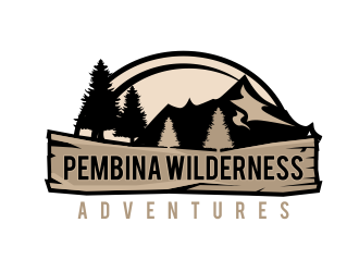 Pembina Wilderness Adventures logo design by serprimero