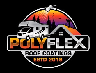 PolyFlex Roof Coatings logo design by DreamLogoDesign