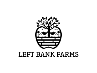 Left Bank Farms logo design by N3V4