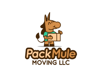 Pack Mule Moving LLC logo design by senandung