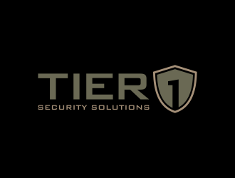 Tier 1 Security Solutions  logo design by hidro