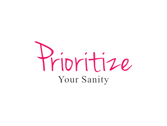 Prioritize Your Sanity logo design by Jhonb