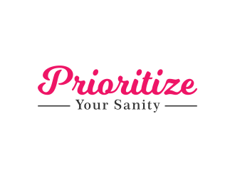 Prioritize Your Sanity logo design by ArRizqu