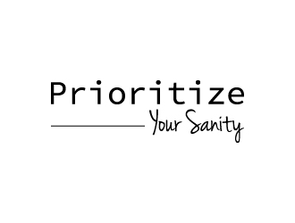 Prioritize Your Sanity logo design by twomindz