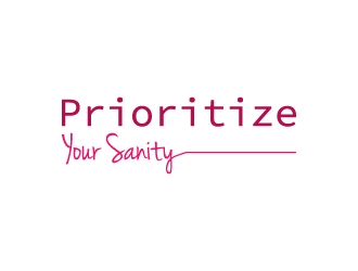 Prioritize Your Sanity logo design by twomindz