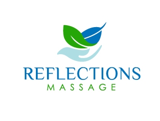 Reflections Massage logo design by Marianne