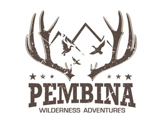 Pembina Wilderness Adventures logo design by LogoInvent