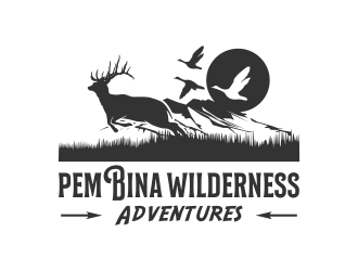 Pembina Wilderness Adventures logo design by nandoxraf
