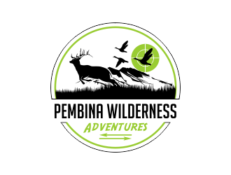 Pembina Wilderness Adventures logo design by nandoxraf