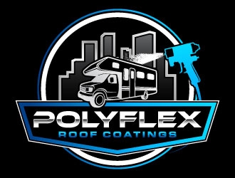 PolyFlex Roof Coatings logo design by daywalker