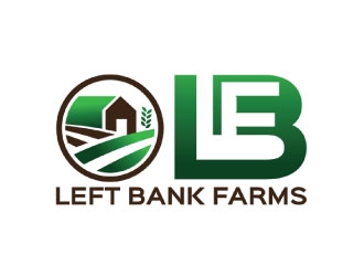 Left Bank Farms logo design by KreativeLogos
