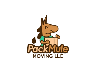 Pack Mule Moving LLC logo design by senandung