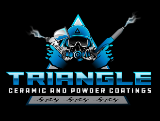 Triangle Ceramic & Powder Coatings logo design by scriotx