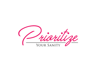 Prioritize Your Sanity logo design by KQ5