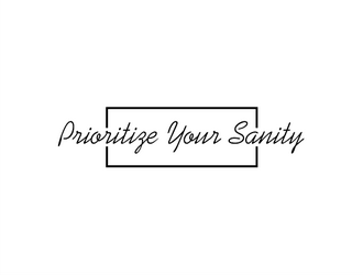 Prioritize Your Sanity logo design by Ipung144