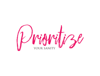 Prioritize Your Sanity logo design by qqdesigns