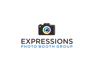 Expressions Photo Booth Group logo design by ammad