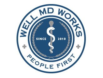 Well MD Works logo design by SOLARFLARE