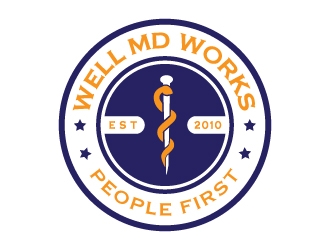 Well MD Works logo design by MUSANG
