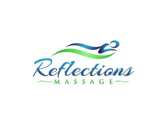 Reflections Massage logo design by usef44