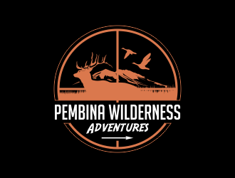 Pembina Wilderness Adventures logo design by nandoxraf