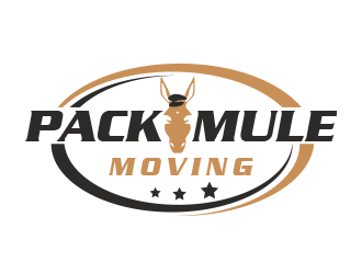 Pack Mule Moving LLC logo design by BeDesign