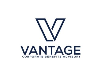 VANTAGE Corporate Benefits Advisory logo design by Lawlit