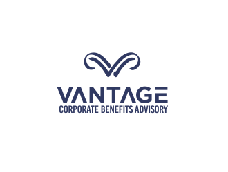 VANTAGE Corporate Benefits Advisory logo design by YONK