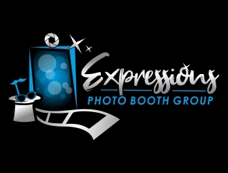 Expressions Photo Booth Group logo design by ruki