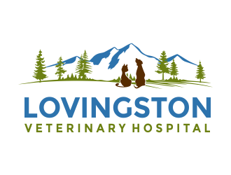Lovingston Veterinary Hospital logo design by aldesign