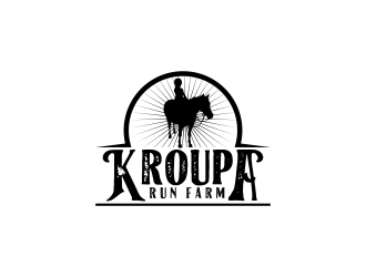 Kroupa Run Farm logo design by FirmanGibran