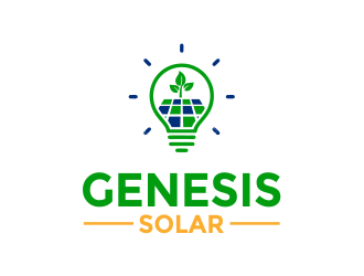 Genesis Solar logo design by Girly