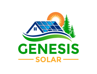 Genesis Solar logo design by Girly