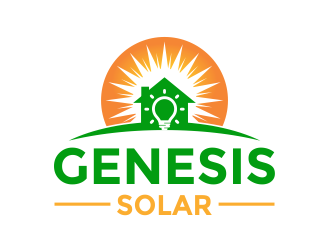 Genesis Solar logo design by Girly