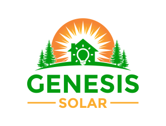 Genesis Solar logo design by Girly