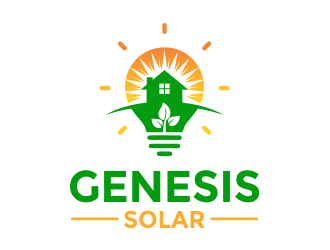 Genesis Solar logo design by Girly
