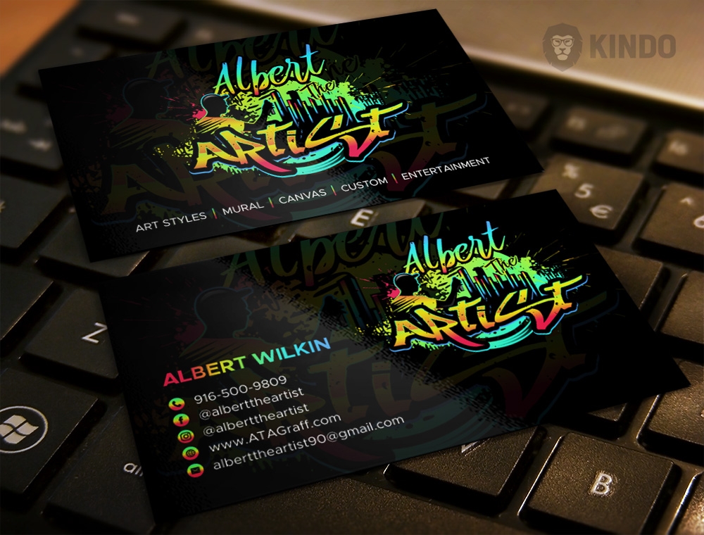 Albert The Artist logo design by Kindo