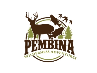Pembina Wilderness Adventures logo design by AamirKhan