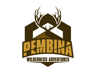 Pembina Wilderness Adventures logo design by ekitessar