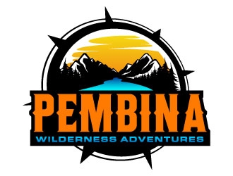 Pembina Wilderness Adventures logo design by daywalker
