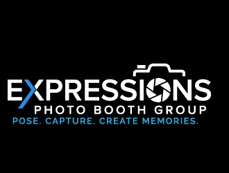 Expressions Photo Booth Group logo design by jaize