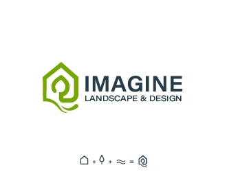 Imagine Landscape & Design logo design by zizi&trade;