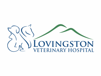 Lovingston Veterinary Hospital logo design by luckyprasetyo