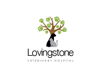 Lovingston Veterinary Hospital logo design by Rachel