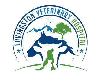Lovingston Veterinary Hospital logo design by REDCROW