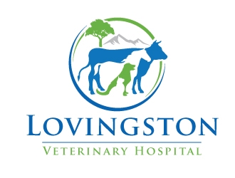 Lovingston Veterinary Hospital logo design by REDCROW