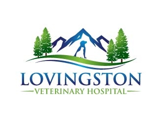Lovingston Veterinary Hospital logo design by usef44