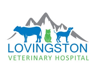 Lovingston Veterinary Hospital logo design by MonkDesign