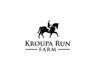 Kroupa Run Farm logo design by mbamboex